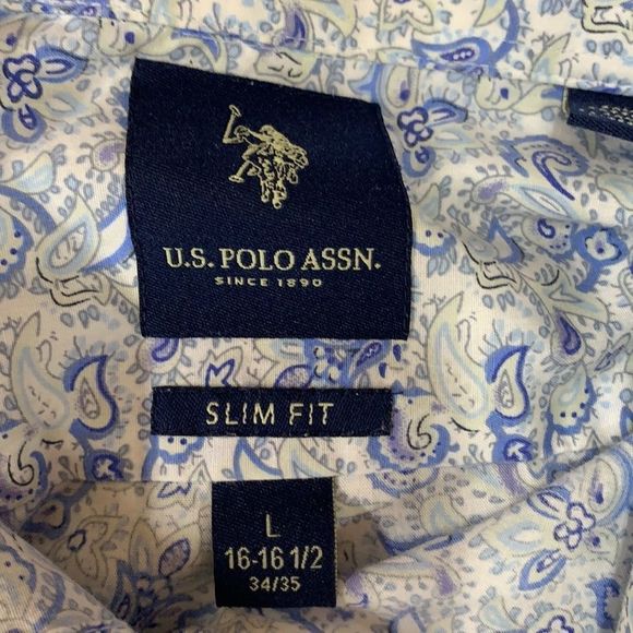 SzL US Polo Assn Slim Fit Button Down Shirt - Picture 6 of 7